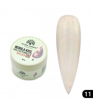 Гель Nebula Kiss Builder Gel, HEMA/TPO free 15мл, №11